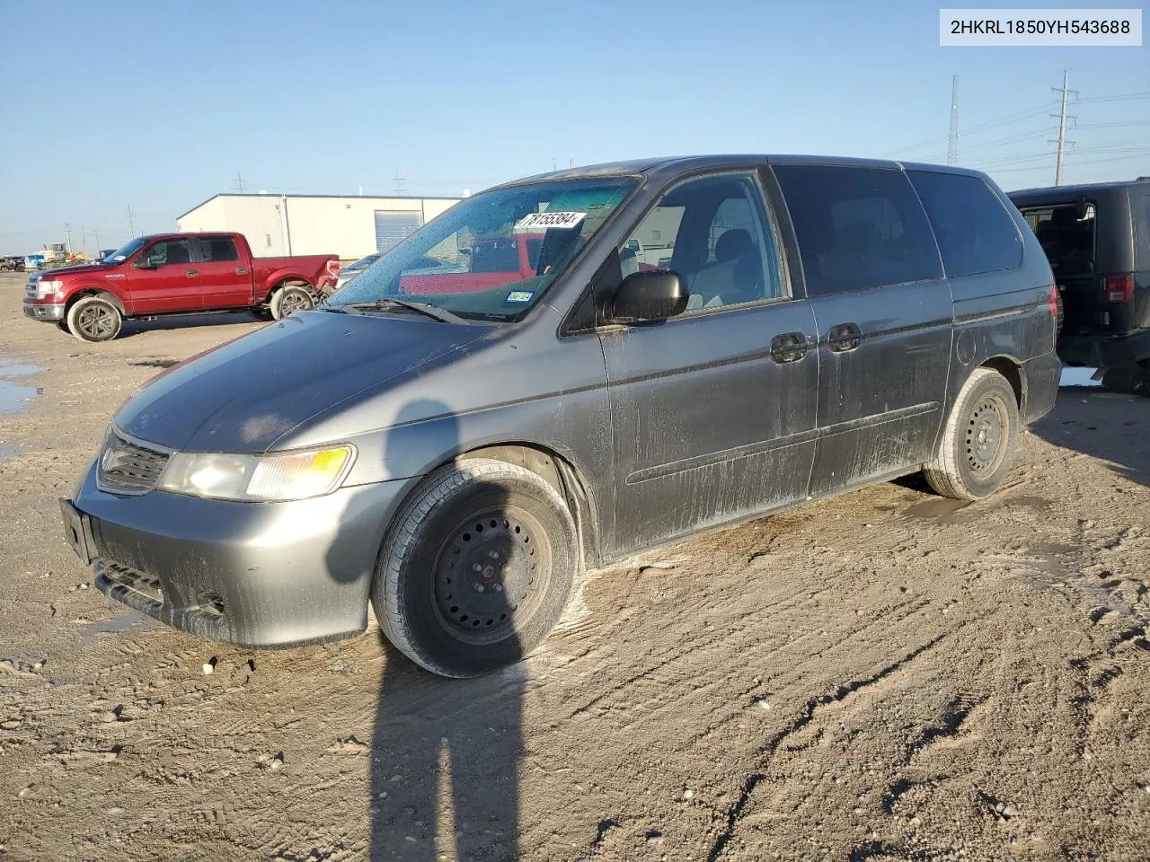 2000 Honda Odyssey Lx VIN: 2HKRL1850YH543688 Lot: 78155384