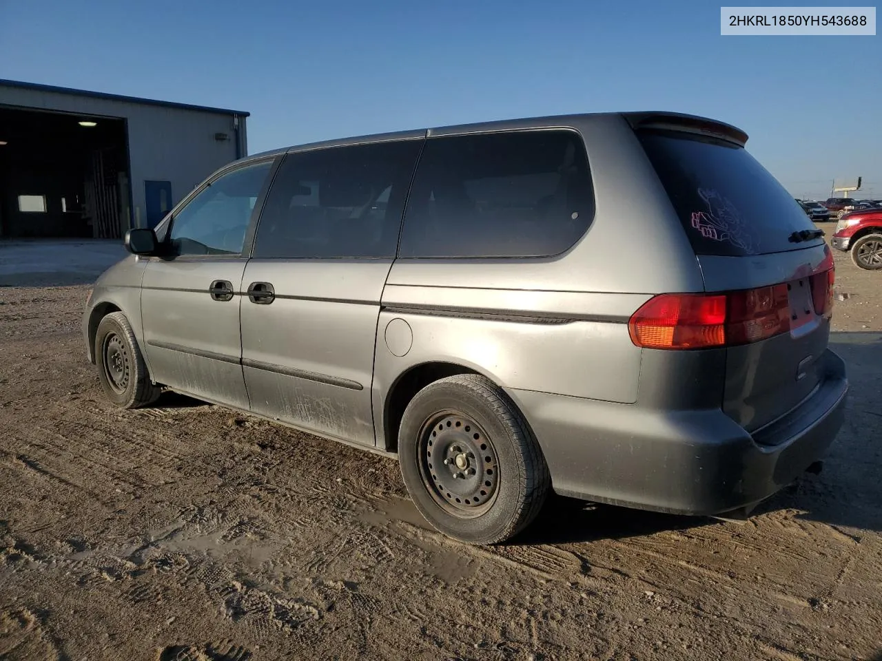 2000 Honda Odyssey Lx VIN: 2HKRL1850YH543688 Lot: 78155384