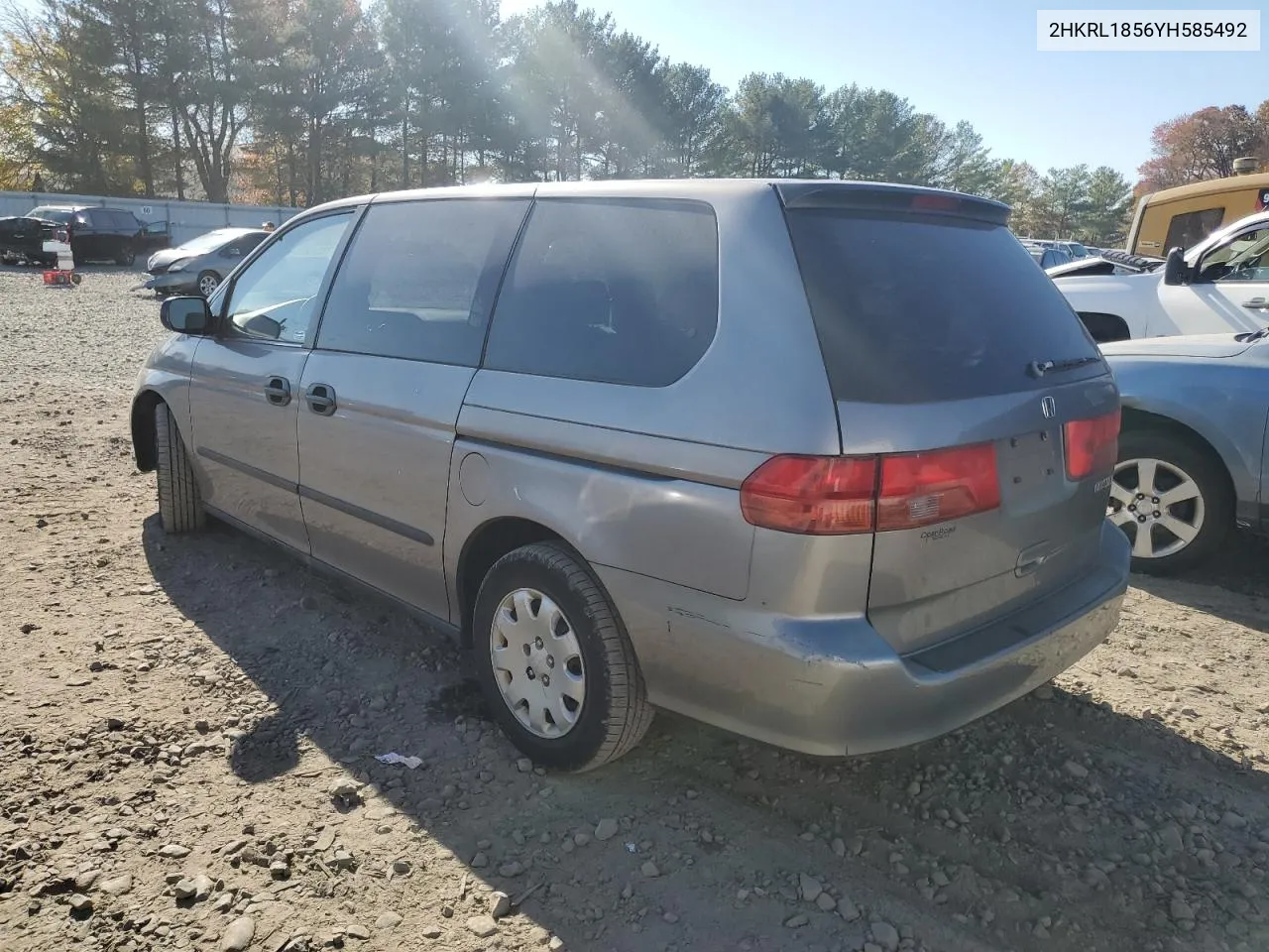 2000 Honda Odyssey Lx VIN: 2HKRL1856YH585492 Lot: 78549934