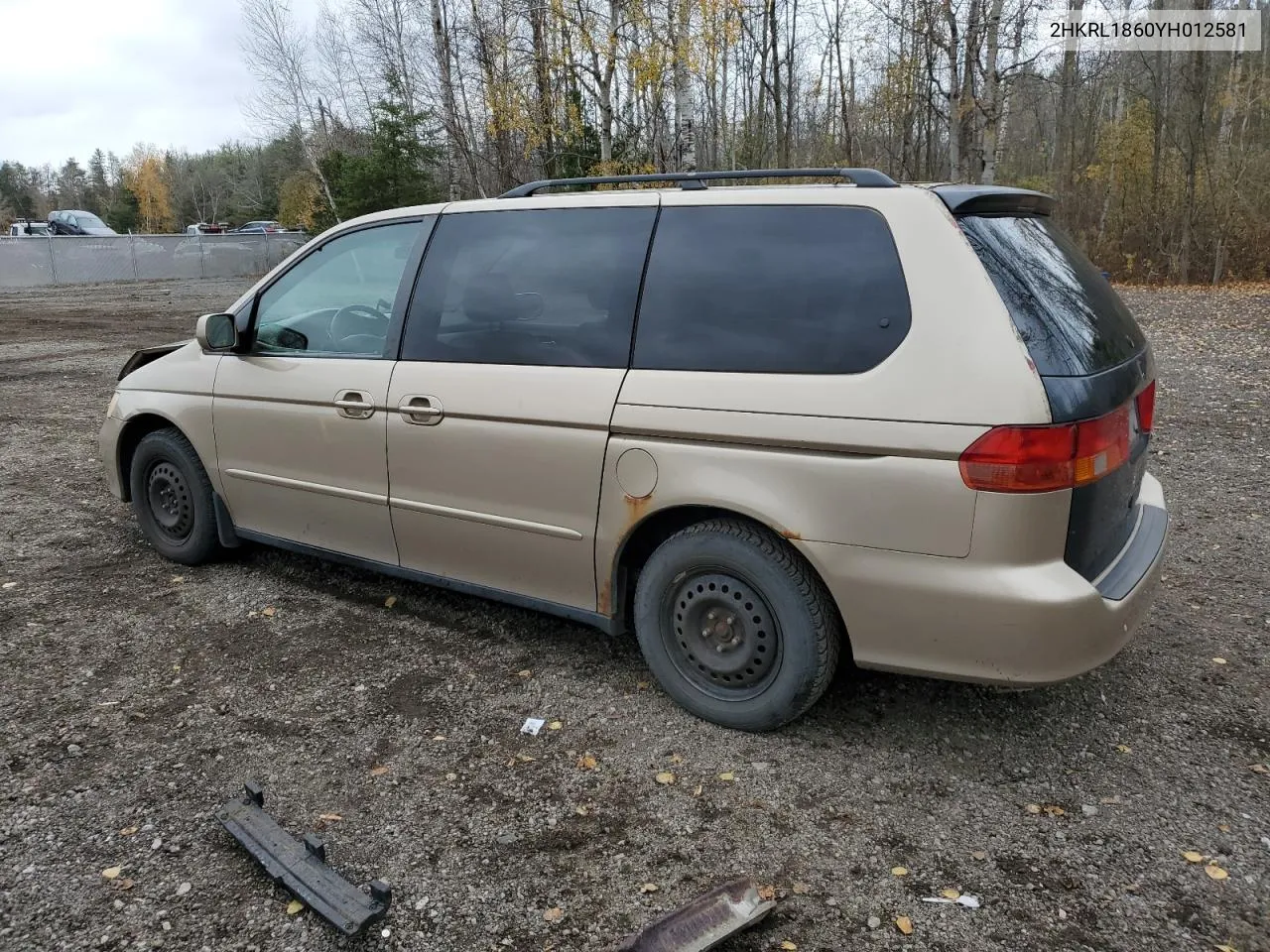 2000 Honda Odyssey Ex VIN: 2HKRL1860YH012581 Lot: 79036694