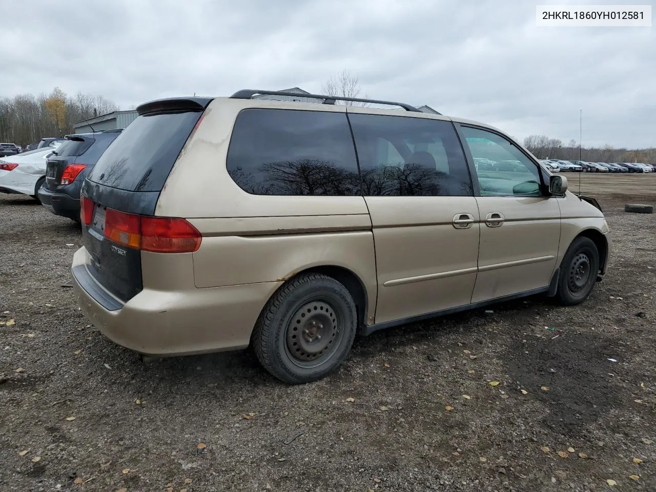 2000 Honda Odyssey Ex VIN: 2HKRL1860YH012581 Lot: 79036694