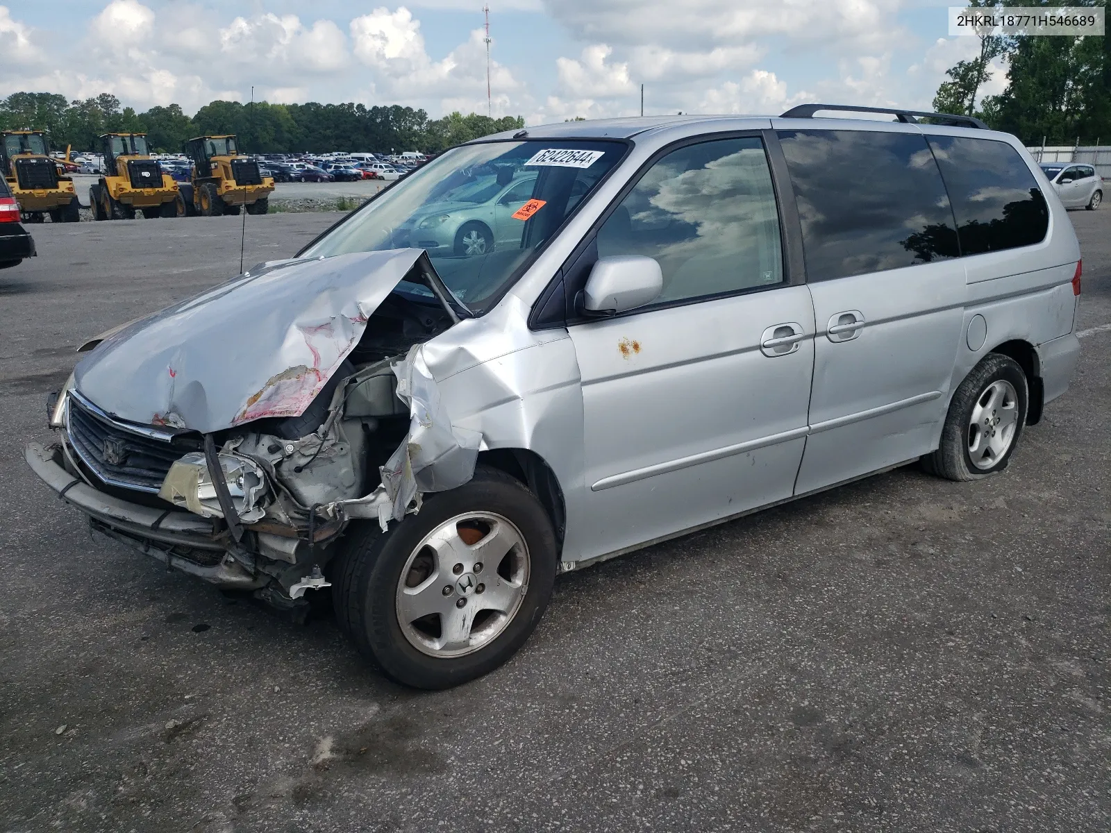 2001 Honda Odyssey Ex VIN: 2HKRL18771H546689 Lot: 62422644