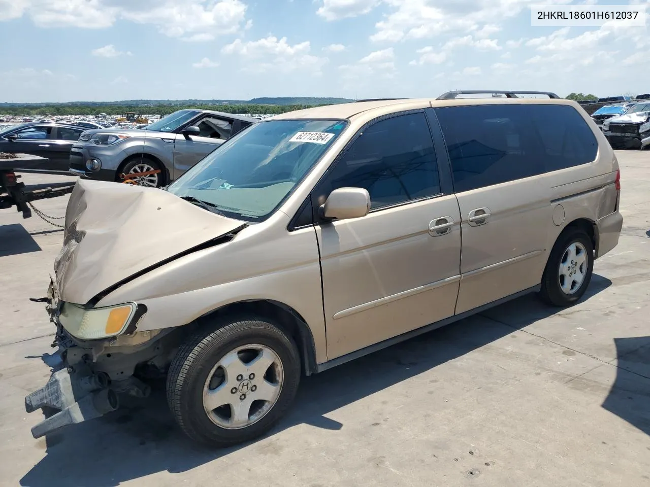 2001 Honda Odyssey Ex VIN: 2HKRL18601H612037 Lot: 62712364