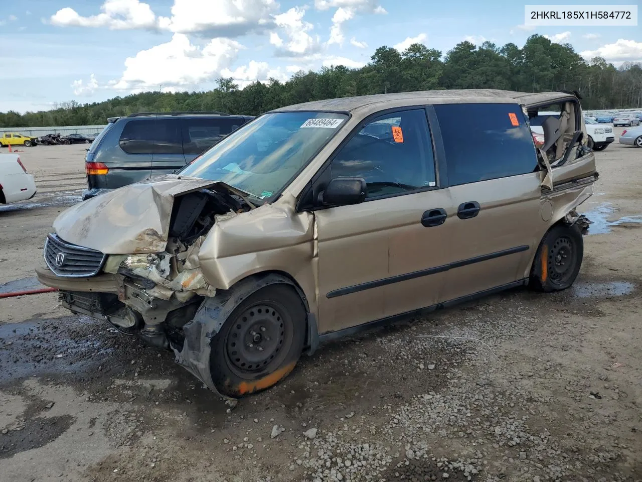 2001 Honda Odyssey Lx VIN: 2HKRL185X1H584772 Lot: 68489464