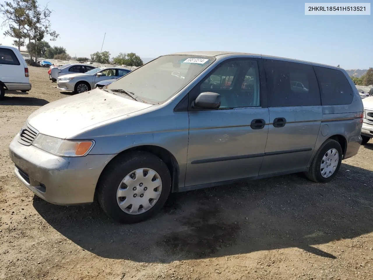 2001 Honda Odyssey Lx VIN: 2HKRL18541H513521 Lot: 69810614