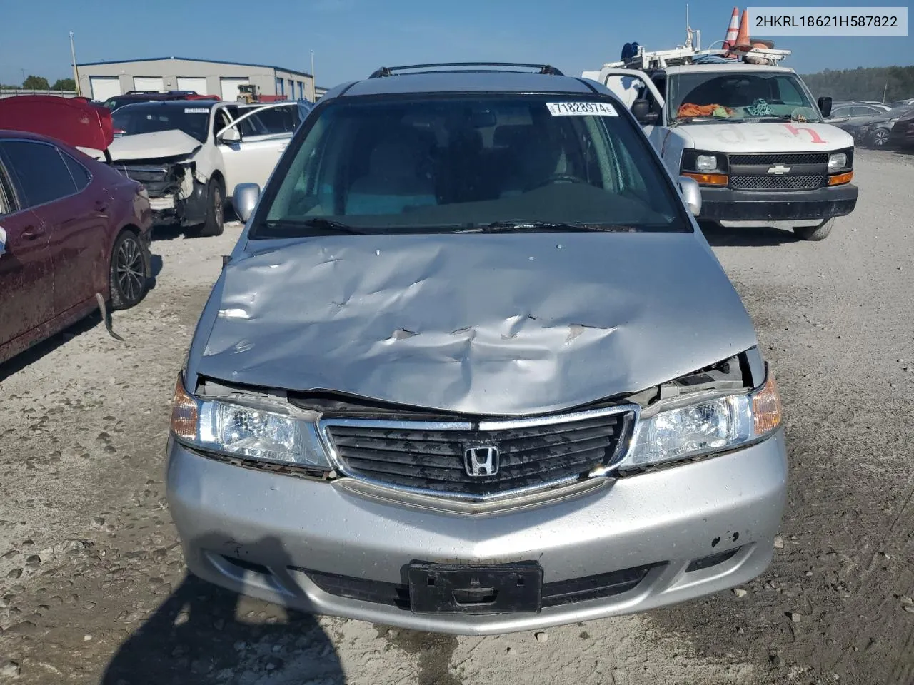 2001 Honda Odyssey Ex VIN: 2HKRL18621H587822 Lot: 71828974