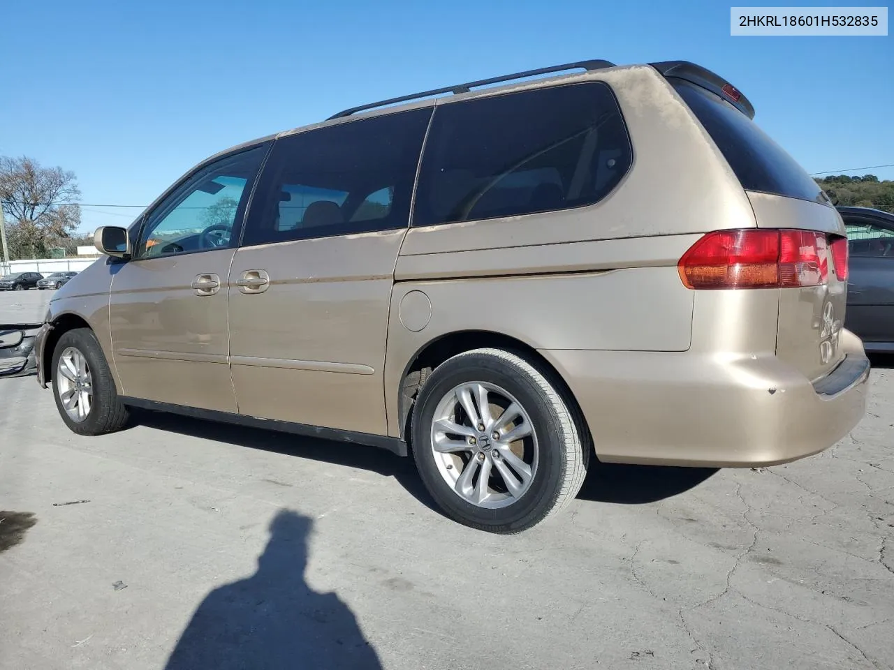 2001 Honda Odyssey Ex VIN: 2HKRL18601H532835 Lot: 76120514