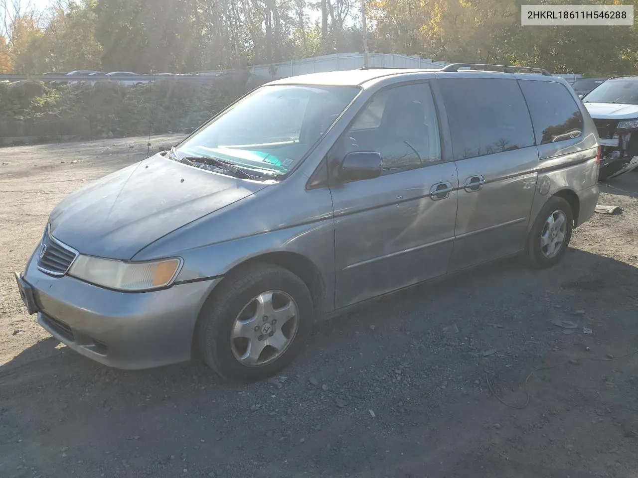 2001 Honda Odyssey Ex VIN: 2HKRL18611H546288 Lot: 76814834