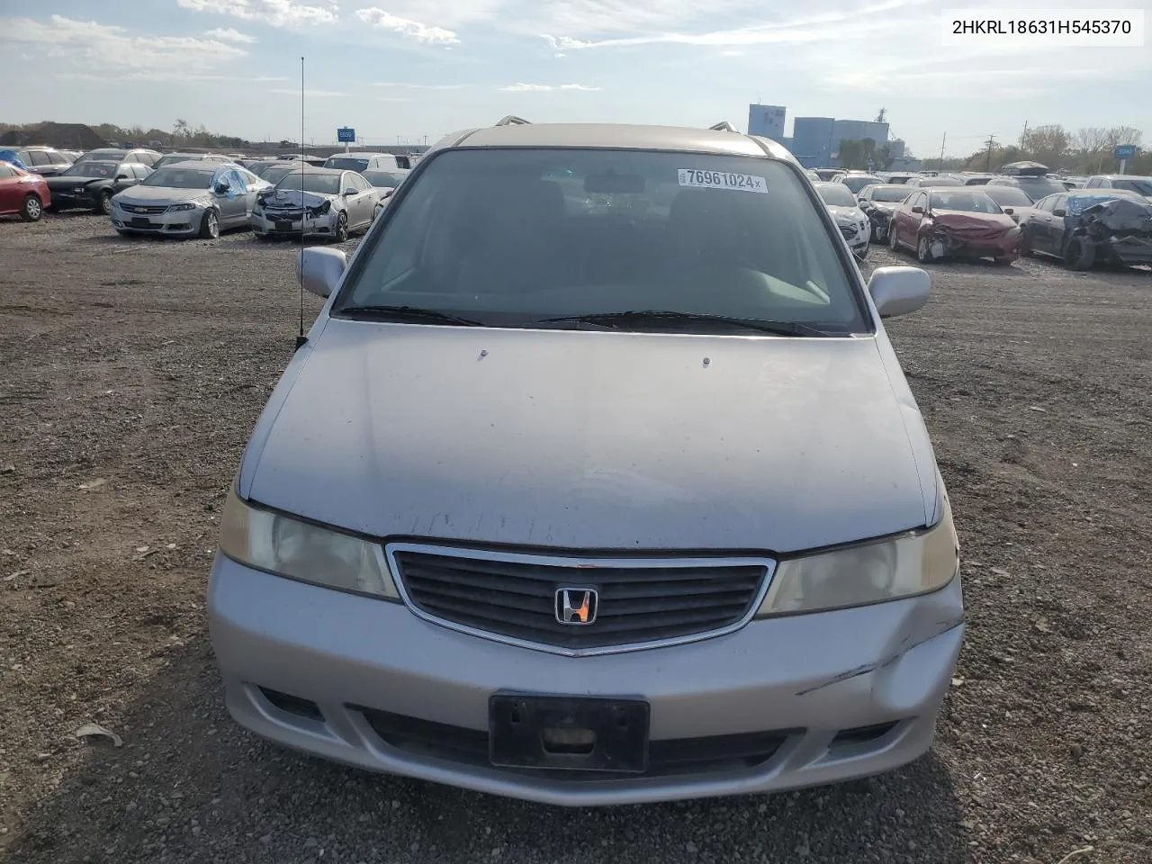 2001 Honda Odyssey Ex VIN: 2HKRL18631H545370 Lot: 76961024