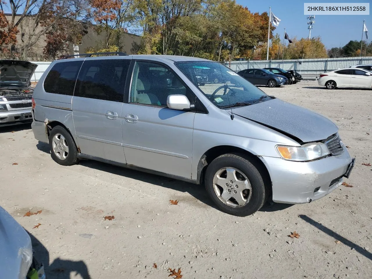 2001 Honda Odyssey Ex VIN: 2HKRL186X1H512558 Lot: 77574864