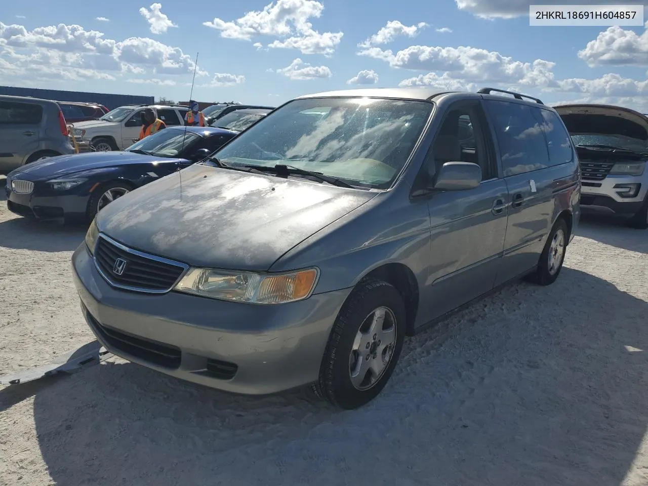 2001 Honda Odyssey Ex VIN: 2HKRL18691H604857 Lot: 78033174