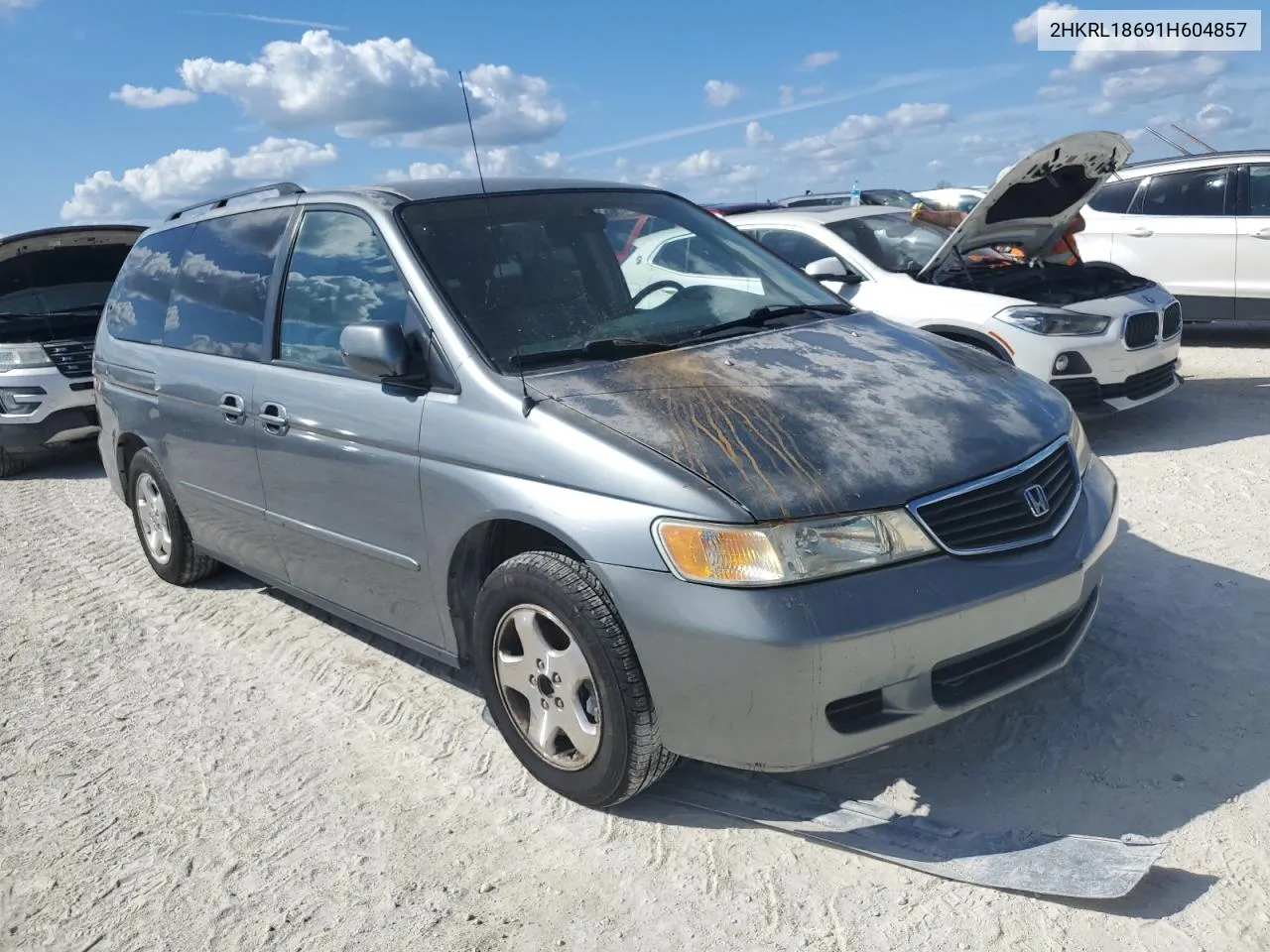 2001 Honda Odyssey Ex VIN: 2HKRL18691H604857 Lot: 78033174