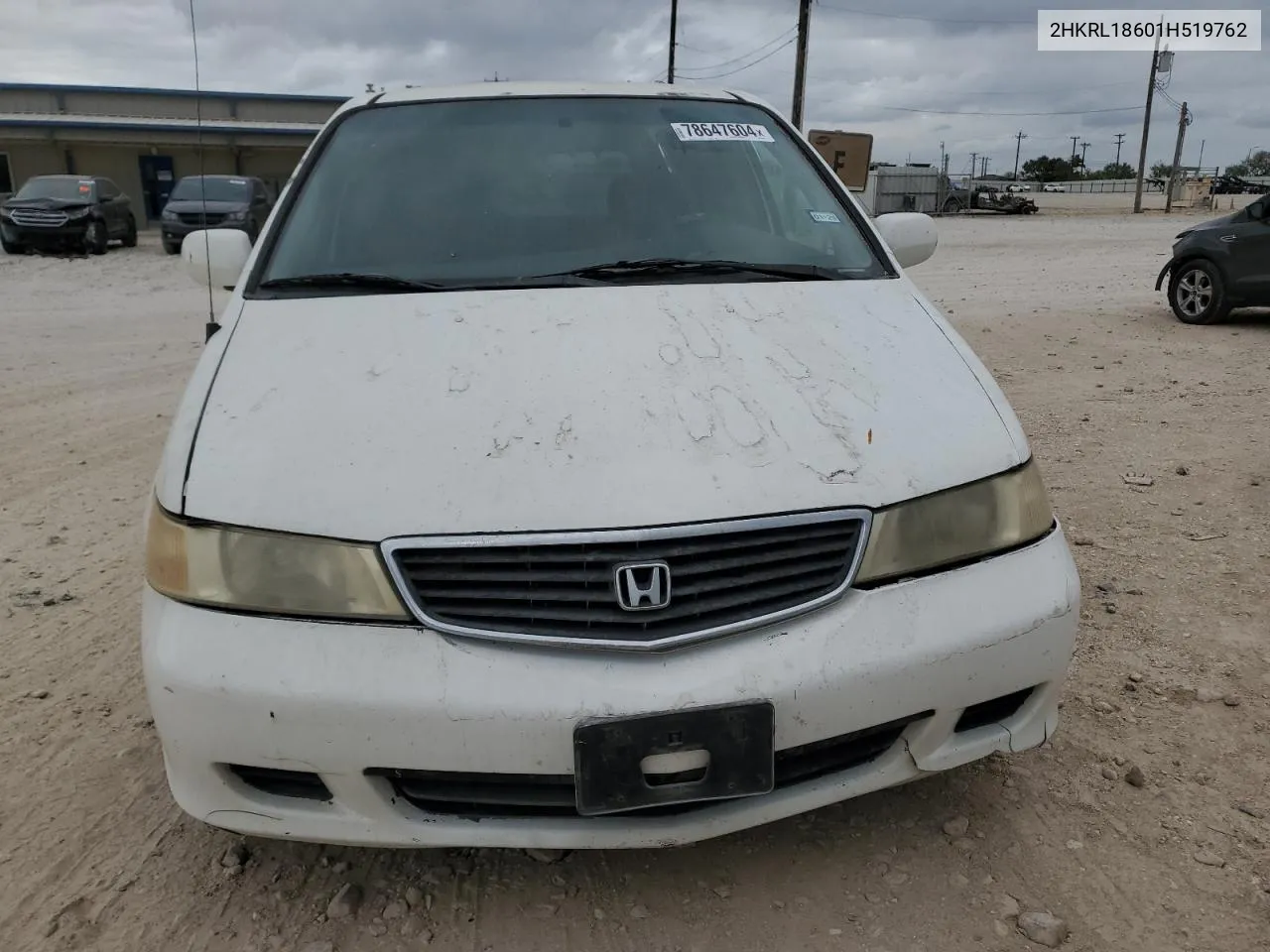 2001 Honda Odyssey Ex VIN: 2HKRL18601H519762 Lot: 78647604