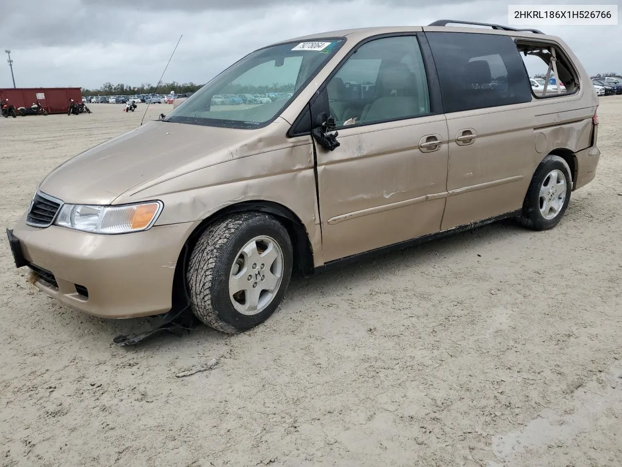 2001 Honda Odyssey Ex VIN: 2HKRL186X1H526766 Lot: 79278064