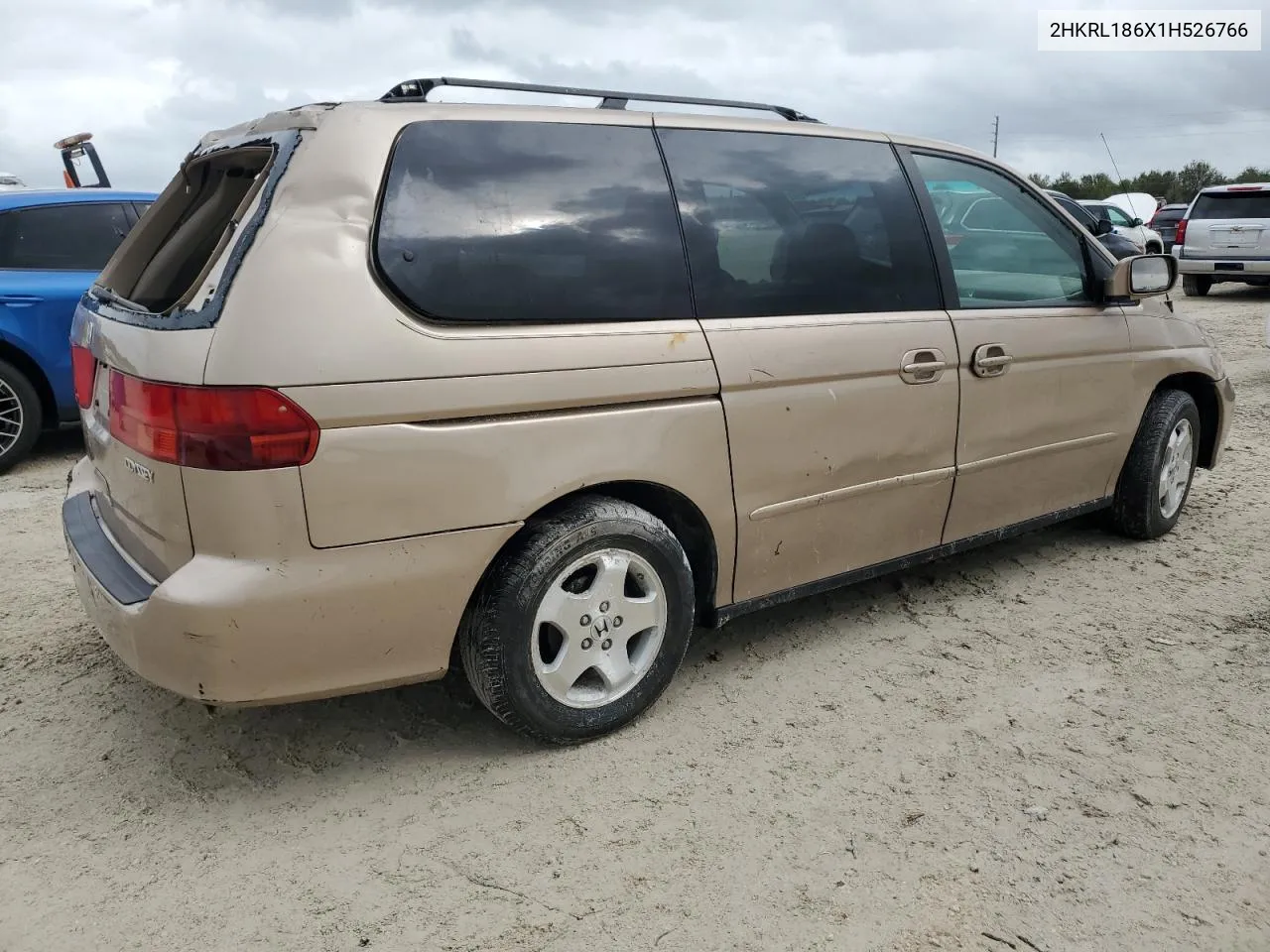 2001 Honda Odyssey Ex VIN: 2HKRL186X1H526766 Lot: 79278064