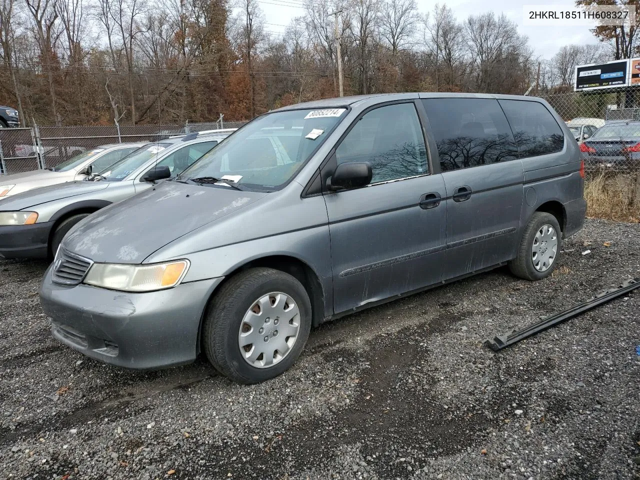 2001 Honda Odyssey Lx VIN: 2HKRL18511H608327 Lot: 80852214