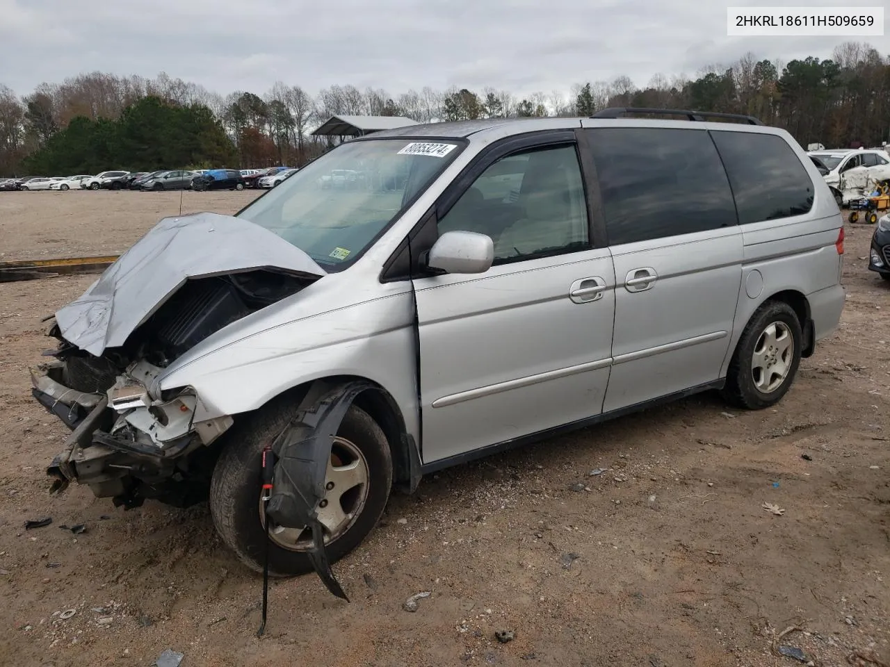 2001 Honda Odyssey Ex VIN: 2HKRL18611H509659 Lot: 80853274