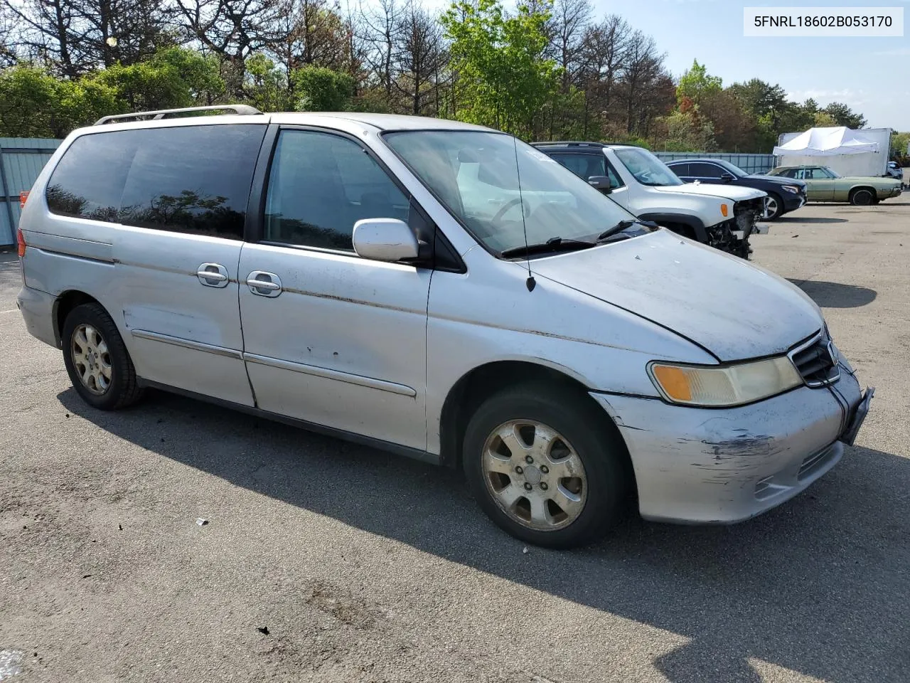 2002 Honda Odyssey Ex VIN: 5FNRL18602B053170 Lot: 56408264