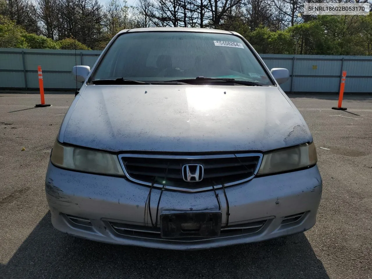 2002 Honda Odyssey Ex VIN: 5FNRL18602B053170 Lot: 56408264