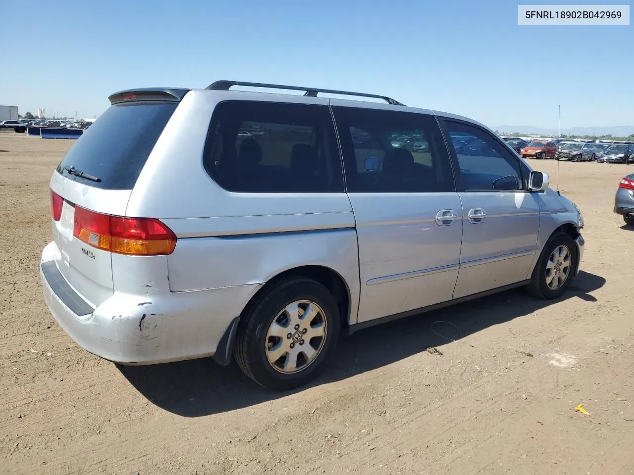 2002 Honda Odyssey Exl VIN: 5FNRL18902B042969 Lot: 60716984