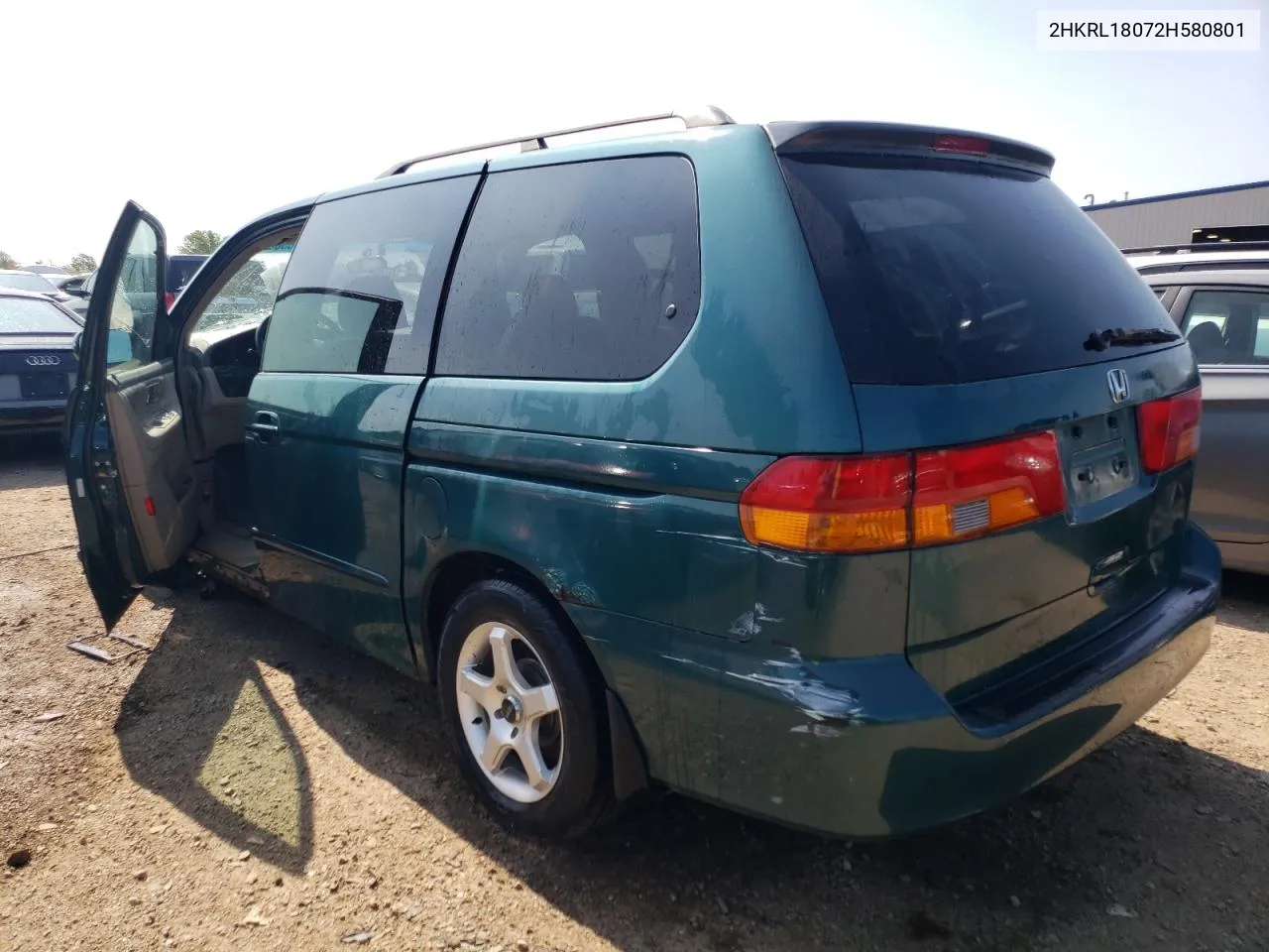 2002 Honda Odyssey Exl VIN: 2HKRL18072H580801 Lot: 63683554