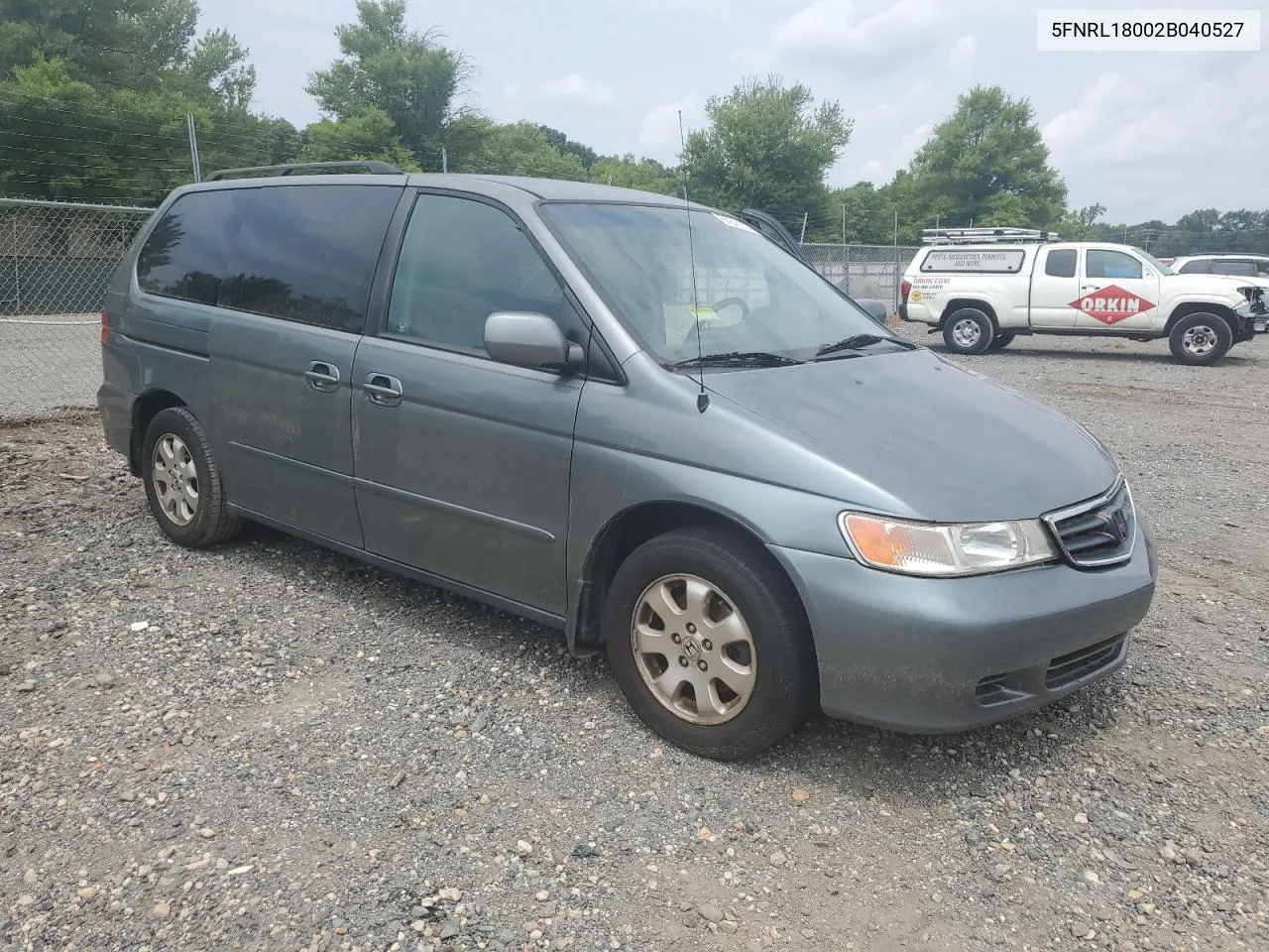 2002 Honda Odyssey Exl VIN: 5FNRL18002B040527 Lot: 64245374