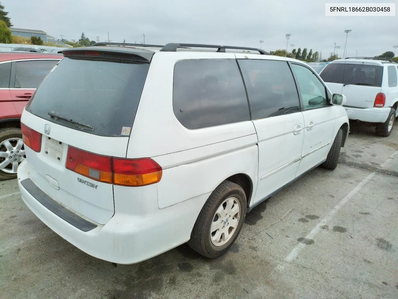 2002 Honda Odyssey Ex VIN: 5FNRL18662B030458 Lot: 65377254