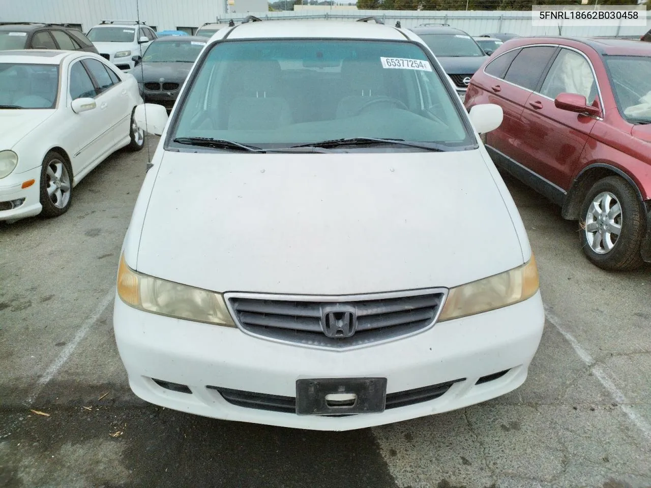 2002 Honda Odyssey Ex VIN: 5FNRL18662B030458 Lot: 65377254