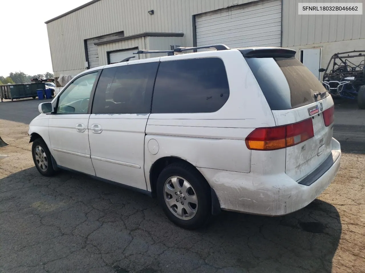 2002 Honda Odyssey Exl VIN: 5FNRL18032B046662 Lot: 66584444