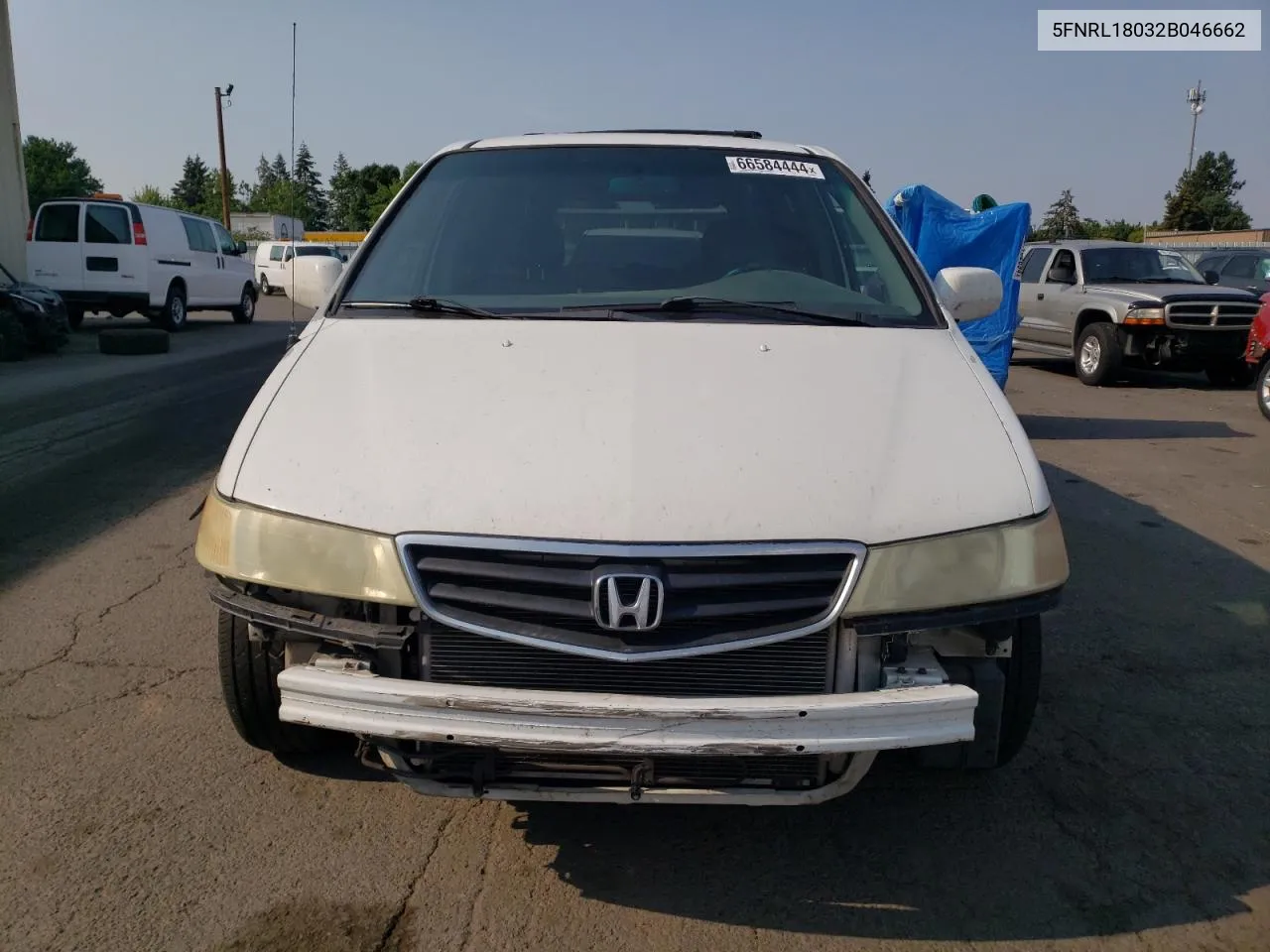 2002 Honda Odyssey Exl VIN: 5FNRL18032B046662 Lot: 66584444