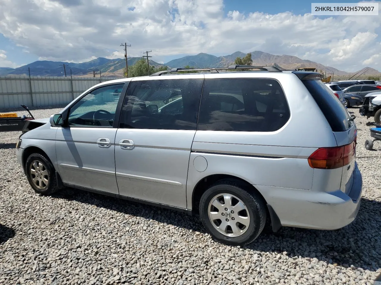 2002 Honda Odyssey Exl VIN: 2HKRL18042H579007 Lot: 67357694