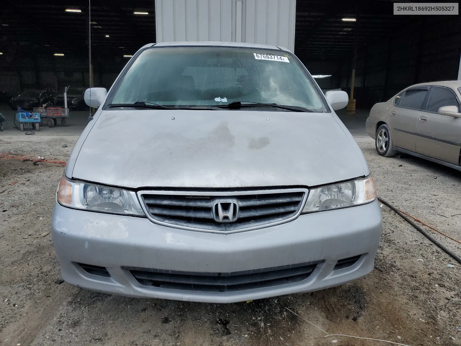 2002 Honda Odyssey Ex VIN: 2HKRL18692H505327 Lot: 67683714