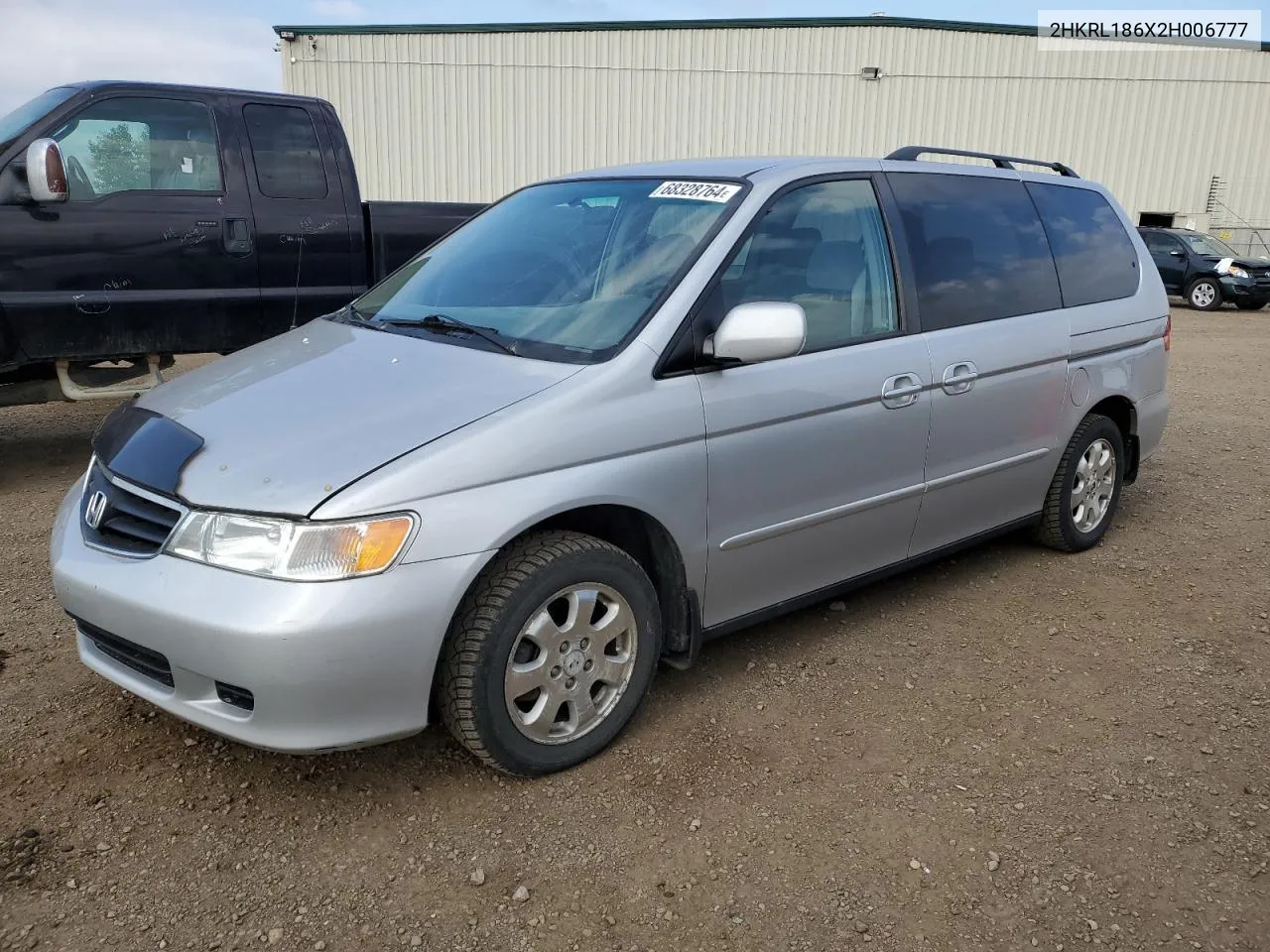 2002 Honda Odyssey Ex VIN: 2HKRL186X2H006777 Lot: 68328764