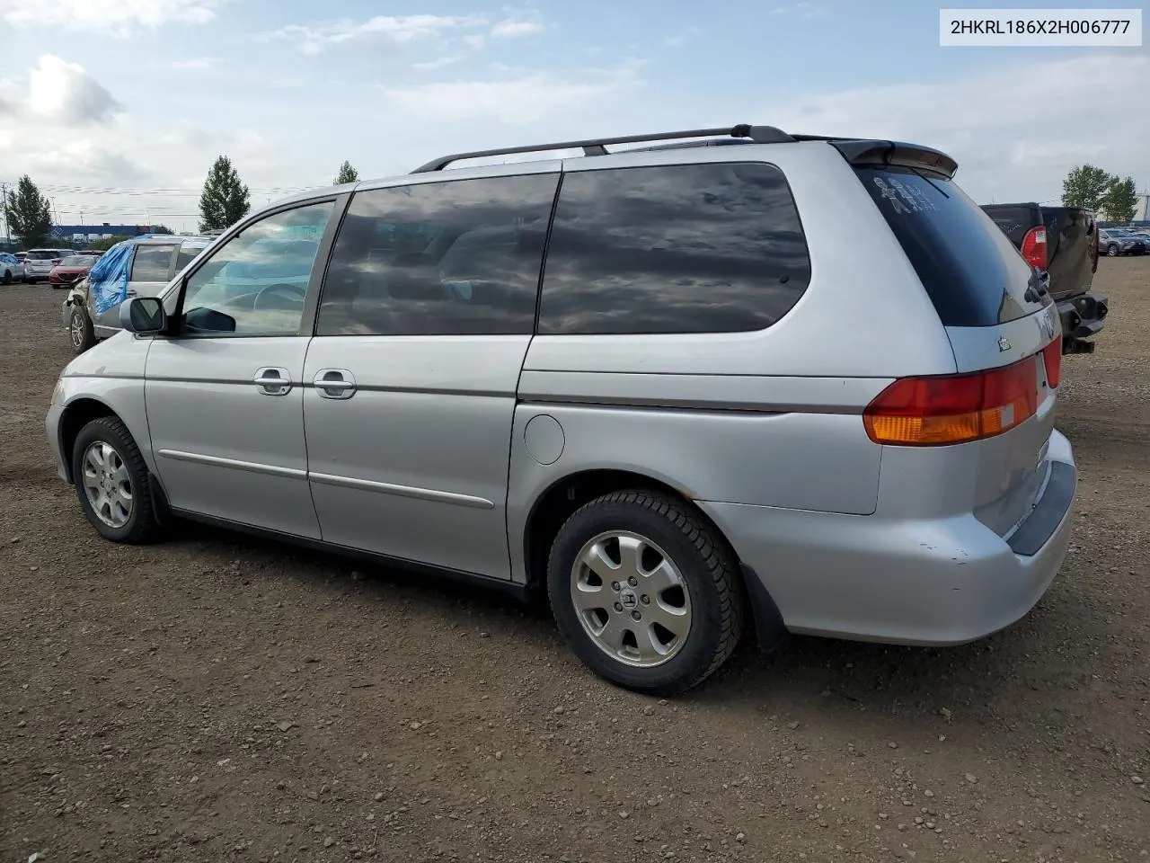 2002 Honda Odyssey Ex VIN: 2HKRL186X2H006777 Lot: 68328764