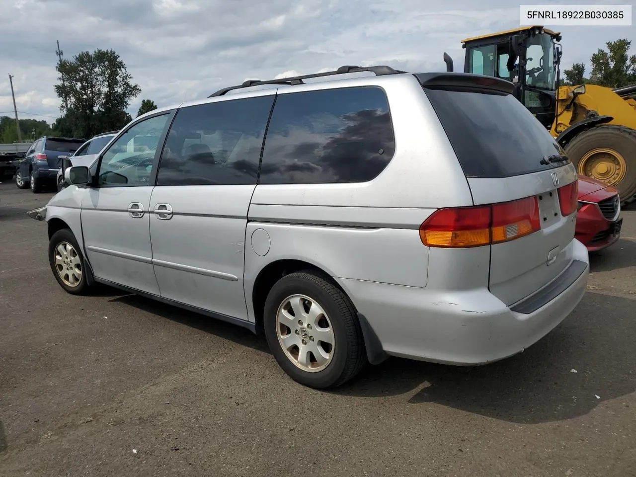 2002 Honda Odyssey Exl VIN: 5FNRL18922B030385 Lot: 68363574