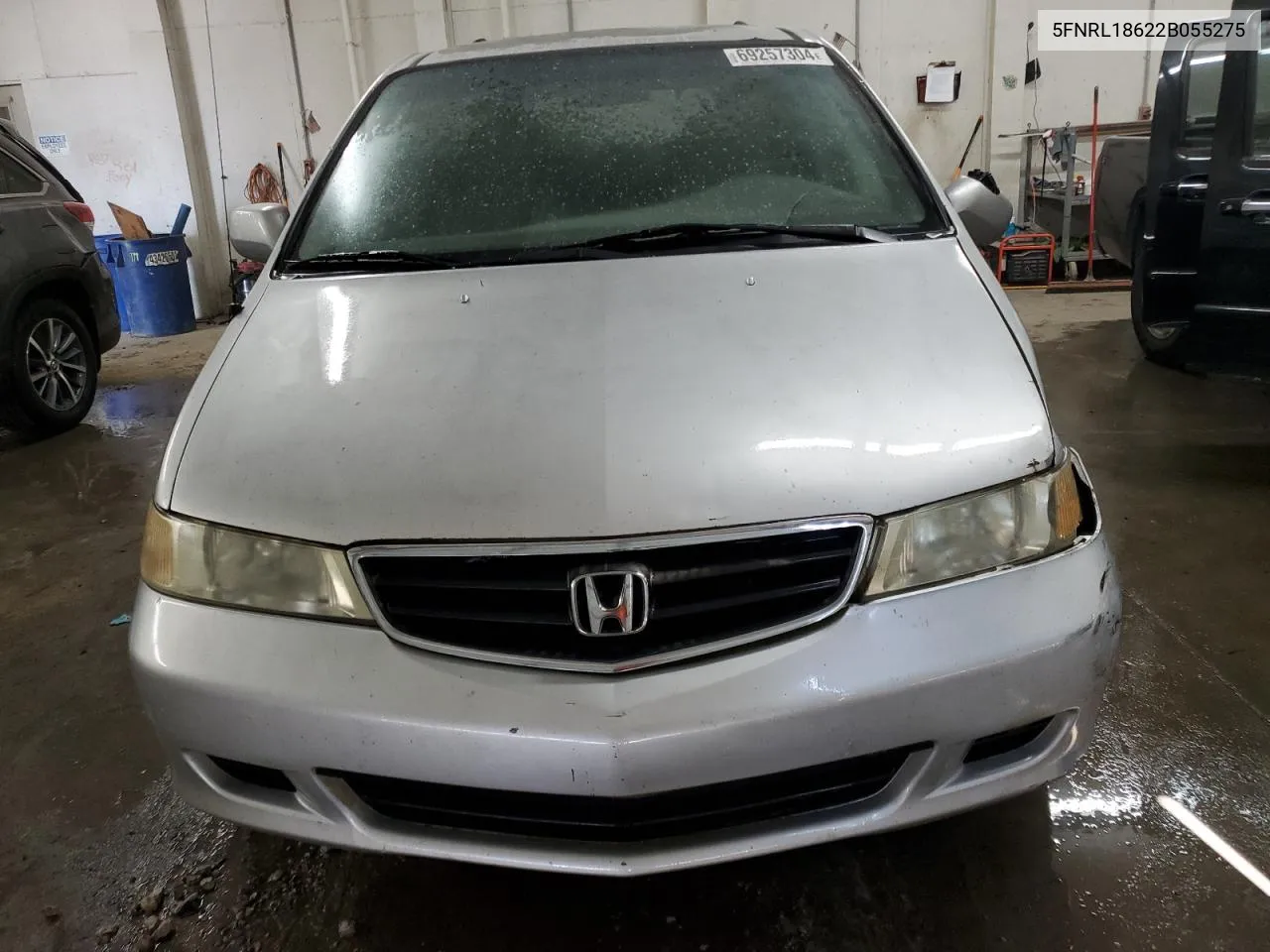 2002 Honda Odyssey Ex VIN: 5FNRL18622B055275 Lot: 69257304