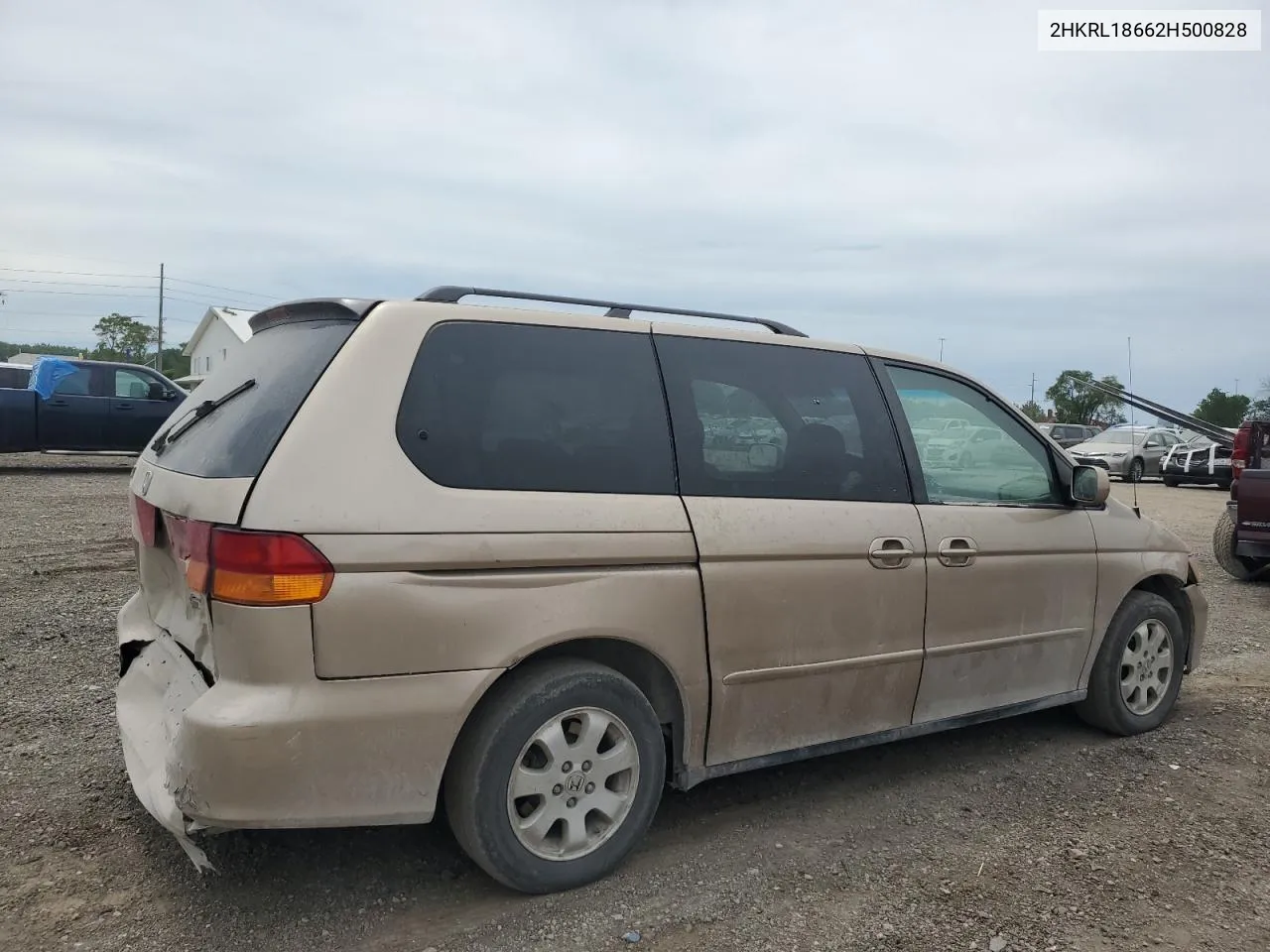 2002 Honda Odyssey Ex VIN: 2HKRL18662H500828 Lot: 70960354