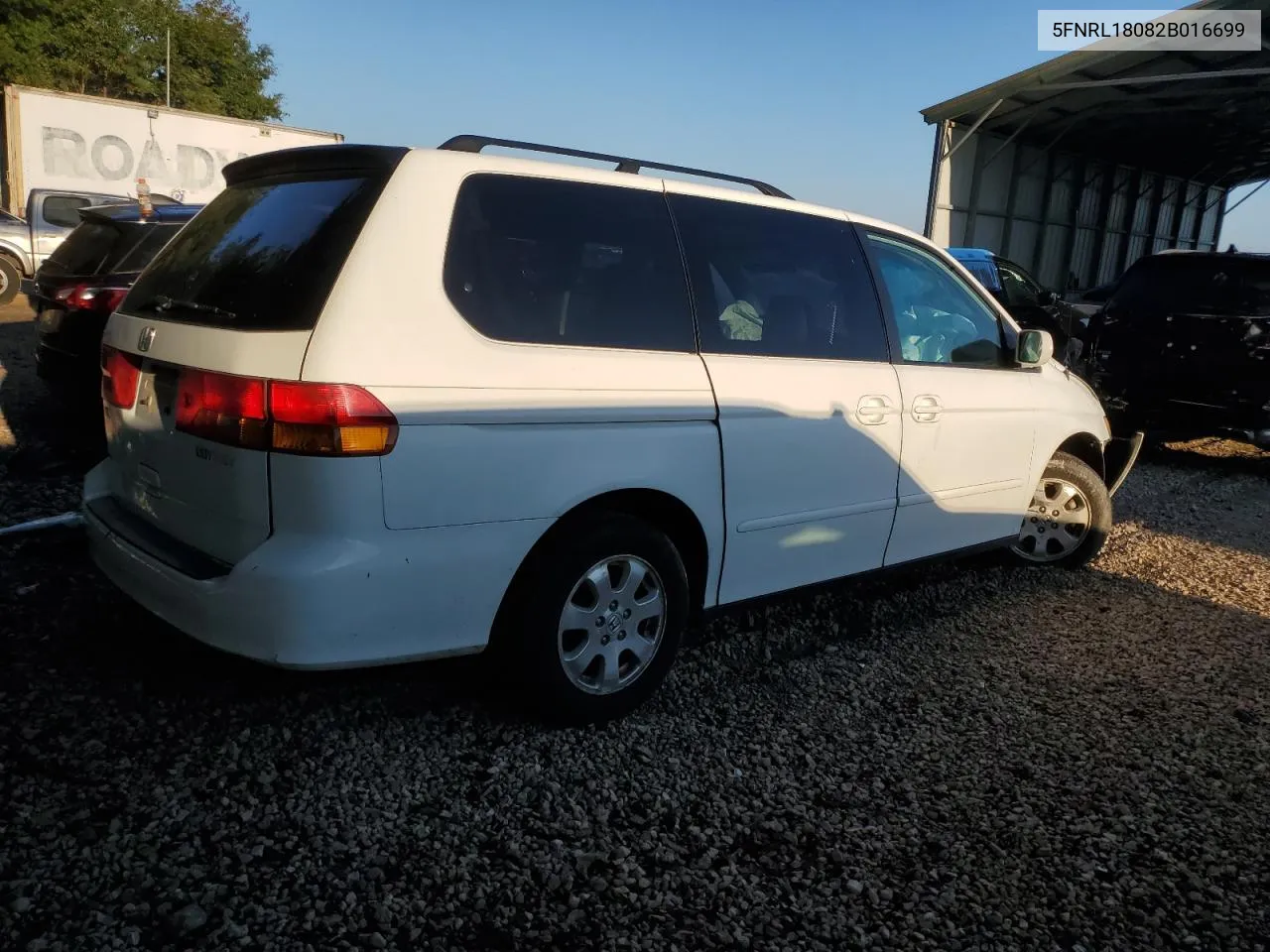 5FNRL18082B016699 2002 Honda Odyssey Exl