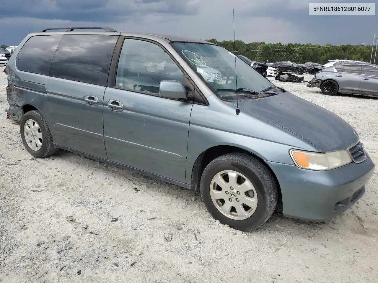 2002 Honda Odyssey Ex VIN: 5FNRL18612B016077 Lot: 72448924