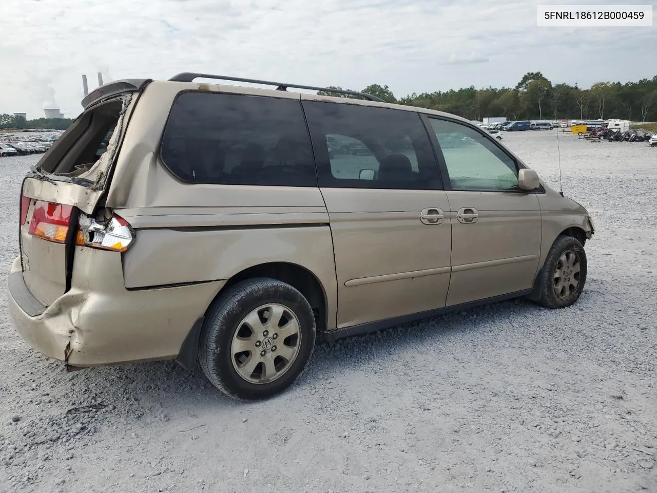 2002 Honda Odyssey Ex VIN: 5FNRL18612B000459 Lot: 73659574