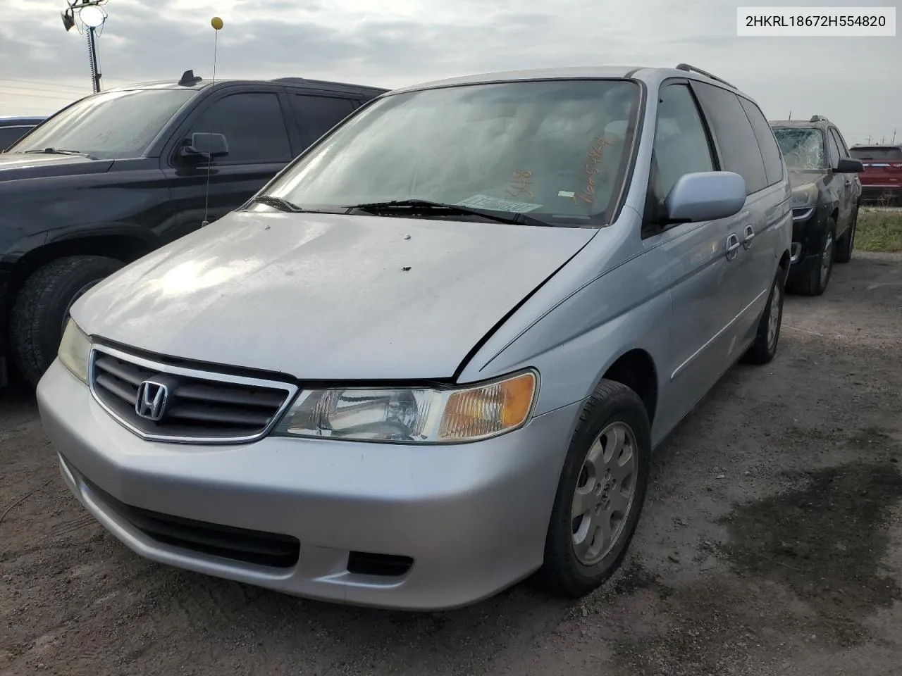 2002 Honda Odyssey Ex VIN: 2HKRL18672H554820 Lot: 76259964