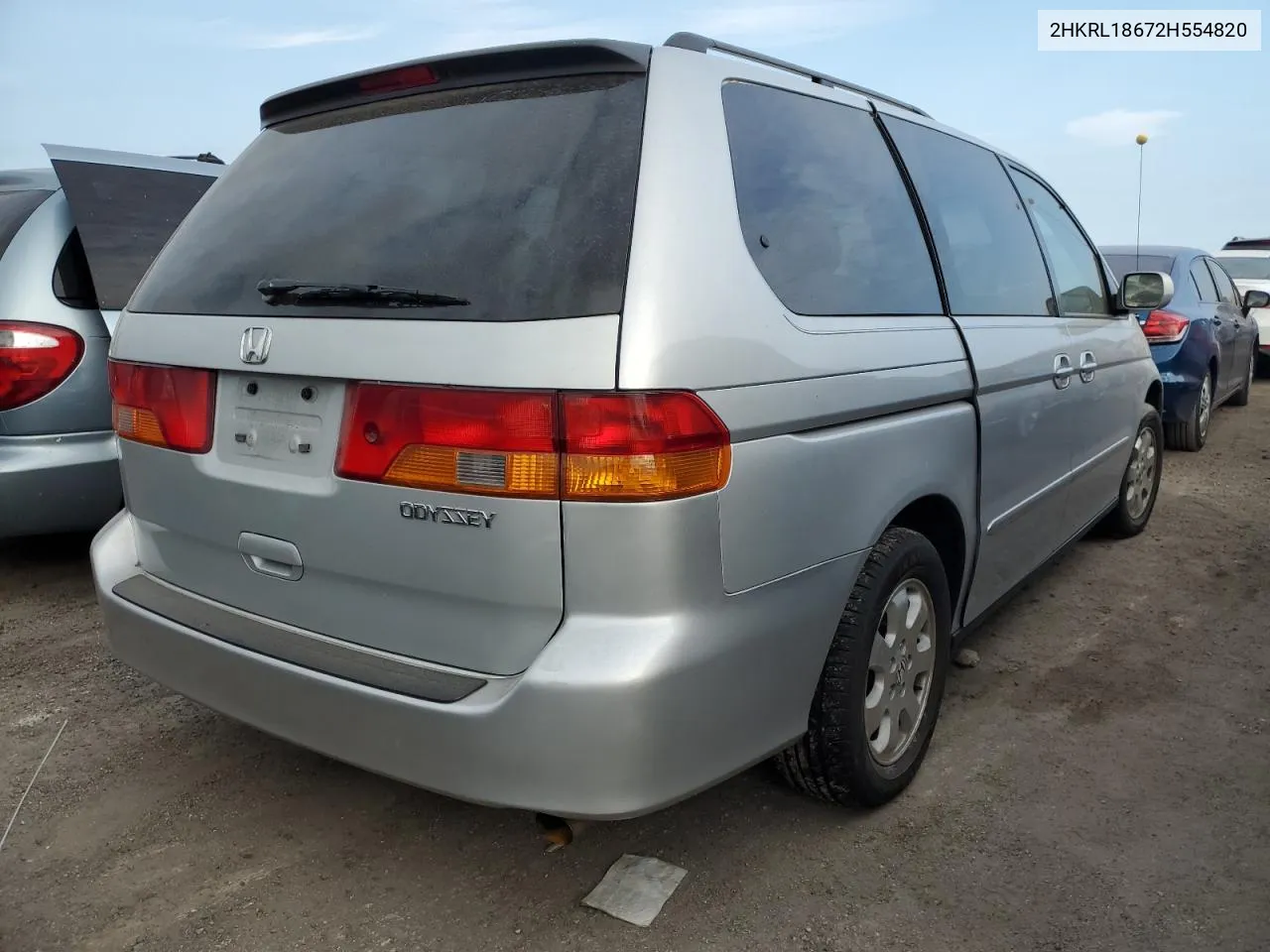 2002 Honda Odyssey Ex VIN: 2HKRL18672H554820 Lot: 76259964