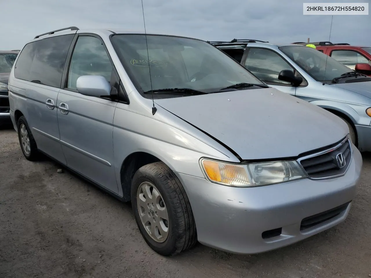 2002 Honda Odyssey Ex VIN: 2HKRL18672H554820 Lot: 76259964