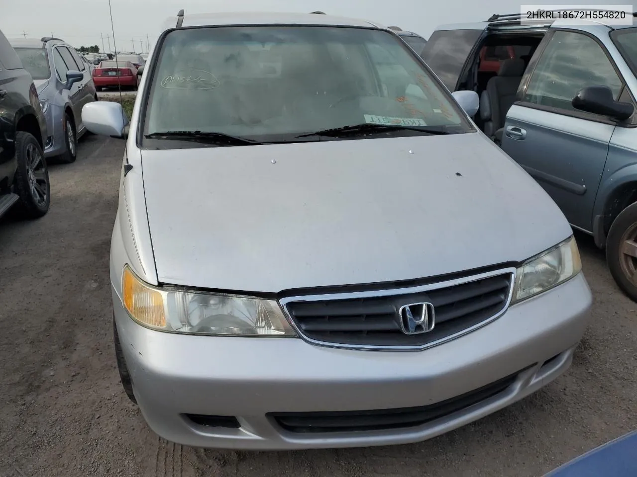 2002 Honda Odyssey Ex VIN: 2HKRL18672H554820 Lot: 76259964