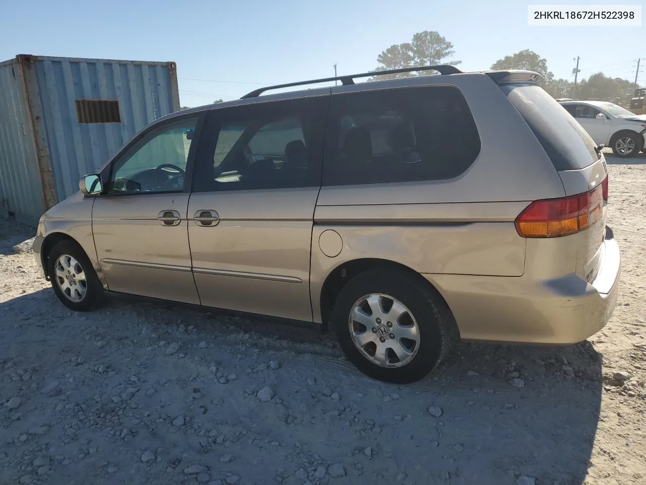 2002 Honda Odyssey Ex VIN: 2HKRL18672H522398 Lot: 76434954