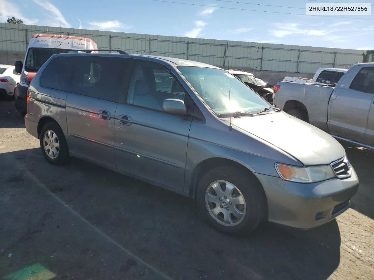 2002 Honda Odyssey Exl VIN: 2HKRL18722H527856 Lot: 76944494