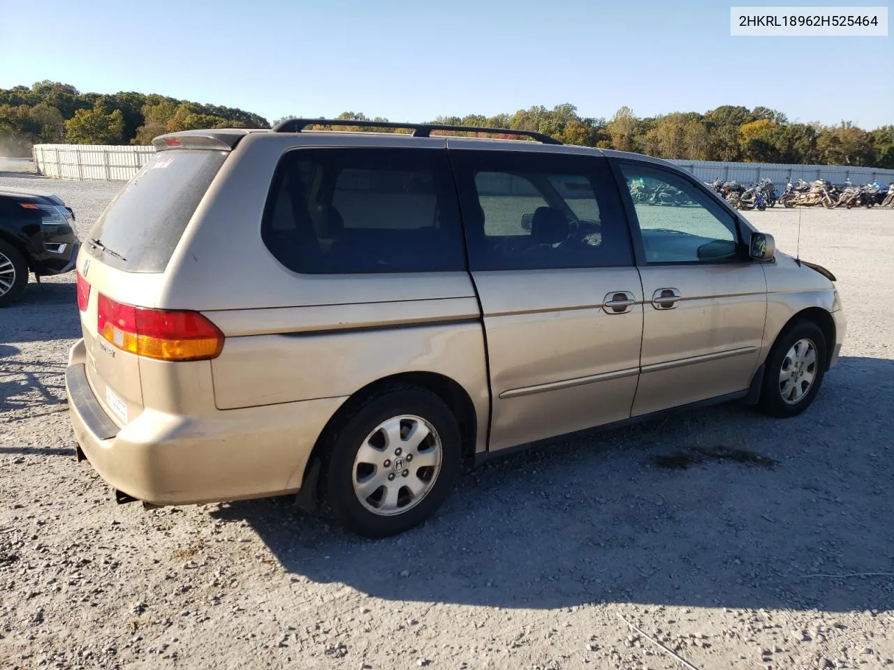 2002 Honda Odyssey Exl VIN: 2HKRL18962H525464 Lot: 77320674