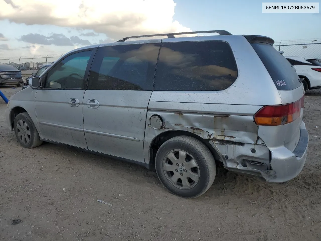 2002 Honda Odyssey Exl VIN: 5FNRL18072B053579 Lot: 78369224