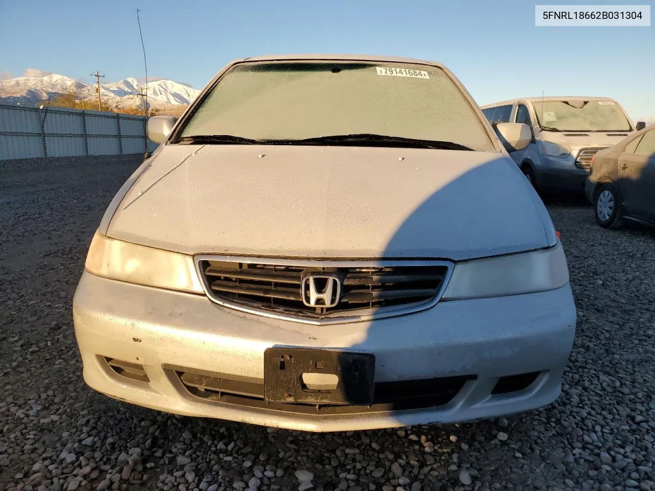 2002 Honda Odyssey Ex VIN: 5FNRL18662B031304 Lot: 79141684