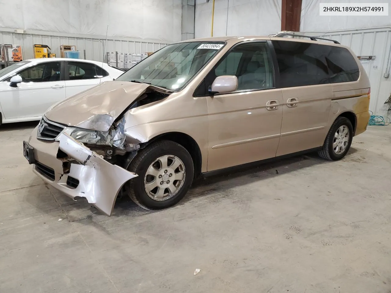 2002 Honda Odyssey Exl VIN: 2HKRL189X2H574991 Lot: 80423984